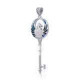 Phoenix Spiritual Enchantment Key Silver Pendant TPD5685 - Jewelry