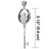 Phoenix Spiritual Enchantment Key Silver Pendant TPD5685 - Jewelry