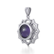 Chakra Sterling Silver Pendant with Large Stone TPD5687