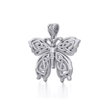 Celtic Butterfly Silver Pendant TPD5688
