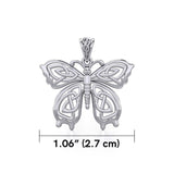 Celtic Butterfly Silver Pendant TPD5688 - Jewelry