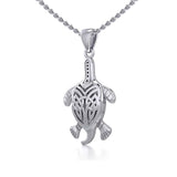 Celtic Sea Turtle Sterling Silver Pendant TPD5689 - Jewelry