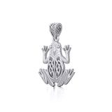 Celtic Frog Silver Pendant TPD5691