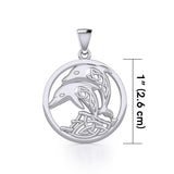 Celtic Jumping Dolphins Silver Pendant TPD5700 - Jewelry