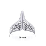 Celtic Spiral Whale Tail Silver Pendant TPD5704 - Jewelry