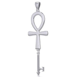 Ankh Spiritual Enchantment Key Silver Pendant TPD5707