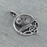 Celtic Owl Silver Pendant TPD5718 - Jewelry