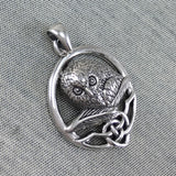 Celtic Owl Silver Pendant TPD5718 - Jewelry
