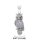 Celtic Horned Owl Pendant TPD5722 - Jewelry