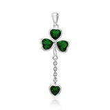 Shamrock Silver Pendant TPD580 - Jewelry