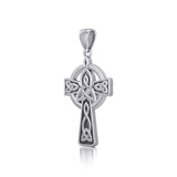 Celtic Cross with Trinity Knot Silver Pendant TPD5809 - Jewelry