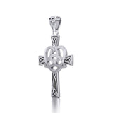 Celtic Cross with Trinity Heart Silver Pendant TPD5810 - Jewelry