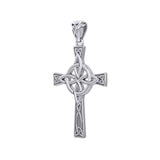 Celtic Cross with Four Point Knot Silver Pendant TPD5811 - Jewelry