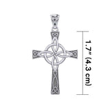 Celtic Cross with Four Point Knot Silver Pendant TPD5811 - Jewelry
