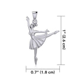 Ballet Pose Silver Pendant TPD5826 - Jewelry