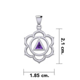 Chakra Recovery Pendant with Gemstone TPD5838 - Jewelry