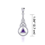 Celtic Recovery Pendant with Gemstone TPD5839 - Jewelry