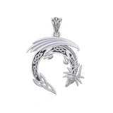 Dragon with Celtic Silver Pendant TPD5849 - Jewelry