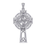 Saint Brigids Celtic Cross Silver Pendant TPD5881