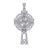 Saint Brigids Celtic Cross Silver Pendant TPD5881
