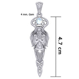 God Cernunnos Silver pendant with Gem TPD5888