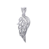 Guardian Angel Celtic Wing Silver Pendant TPD5912