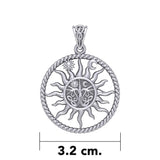 The Sun and Tree of Life Silver Pendant TPD5926 - Jewelry