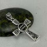 Celtic Cross Aquarius Astrology Zodiac Sign Silver Pendant TPD5946 - Jewelry