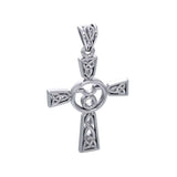 Celtic Cross Taurus Astrology Zodiac Sign Silver Pendant TPD5949 - Jewelry