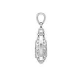 Celtic Infinity Money Bag with Wealth and Prosperity Bind Rune Silver Pendant TPD5962 - Jewelry