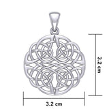 Large Celtic Knots Silver Pendant TPD5983 - Jewelry