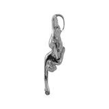 Beautiful Acrobat Lady With Her Magical Aerial Hoop Silver Pendent TPD5998 - Jewelry