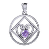 Large NA Recovery with Heart of Power Silver Pendant TPD6006 - Jewelry