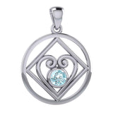 Large NA Recovery with Heart of Power Silver Pendant TPD6006 - Jewelry