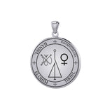 Sigil of the Archangel HANIEL Small Sterling Silver Pendant TPD6022