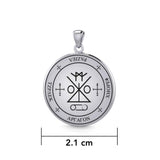 Sigil of the Archangel RAZIEL Small Sterling Silver Pendant TPD6032