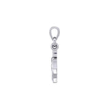 Celtic Heart With Anchor Silver Pendant TPD6056 - Jewelry