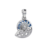 Celtic Nautilus And Double Heart Pendant TPD6082