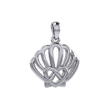 Celtic Sea Shell And Heart Pendant TPD6083 - Jewelry