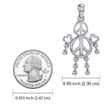 Peace and Love Doll Silver Pendant TPD6105 - Jewelry