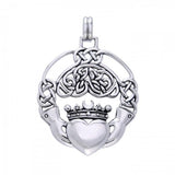 Cari Buziak Celtic Claddagh Silver Pendant TPD641 - Jewelry