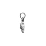 Shark with Double Celtic Heart Silver Pendant TPD7000 - Jewelry