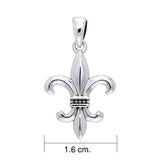Fleur de Lis Silver Pendant TPD741 - Jewelry