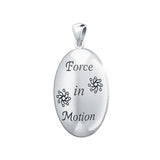 Empowering Words Force in Motion Silver Pendant TPD768
