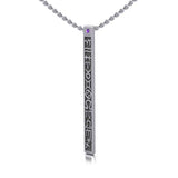 Zodiac Symbols Column Silver Pendant TPD846 - Jewelry