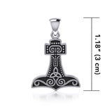 Thor's Hammer Silver Pendant TPD864