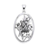 Amy Brown Rose Red Fairy Silver Pendant TPD871