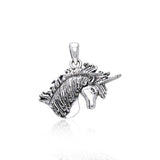 Silver Unicorn Pendant TPD959 - Jewelry