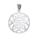 Celtic Knotwork Cross of Harmony Silver Pendant TPD991 - Jewelry