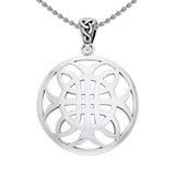 Celtic Knotwork Cross of Harmony Silver Pendant TPD991 - Jewelry